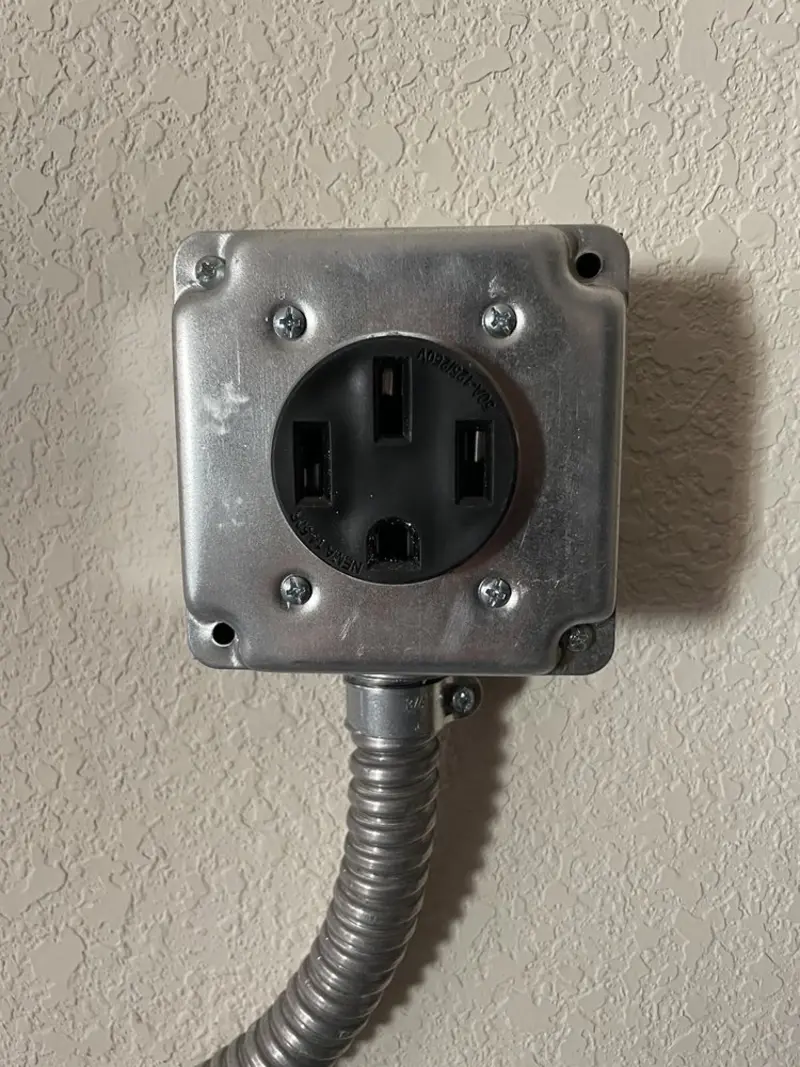 NEMA 14-50 outlet installed for Electrical Panel Upgrade in Dale City